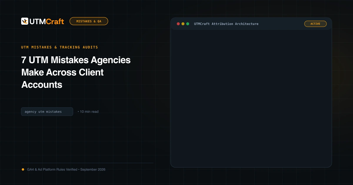 Agency operations dashboard showing multi-client campaign tracking governance and quality checks